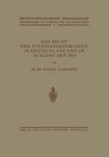 Das Recht der Staatsangehörigkeit in Deutschland u