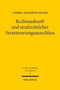 Rechtsauskunft und strafrechtlicher Verantwortungsausschluss