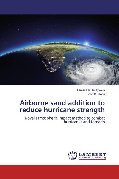 Airborne sand addition to reduce hurricane strength