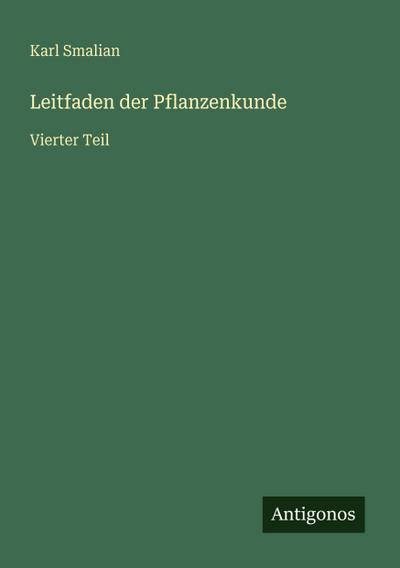 Leitfaden der Pflanzenkunde