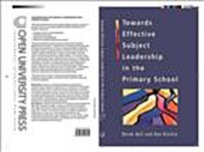 EBOOK: Towards Effective Subject Leadership in the Primary School