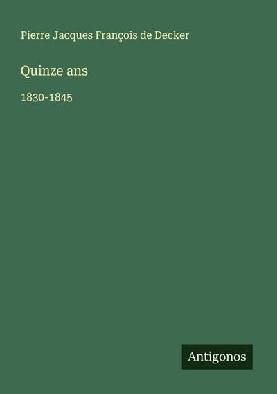 Quinze ans