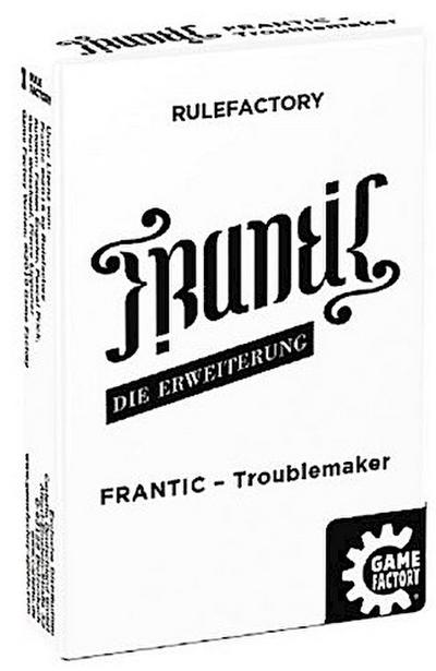 GAMEFACTORY 646238 Frantic-TroublemakerDie Erweiterung Spielerweiterung, schwarz, weiß