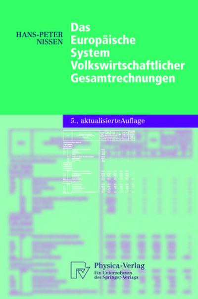 Das Europäische System Volkswirtschaftlicher Gesamtrechnungen