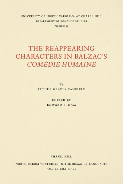 The Reappearing Characters in Balzac’s Comédie Humaine