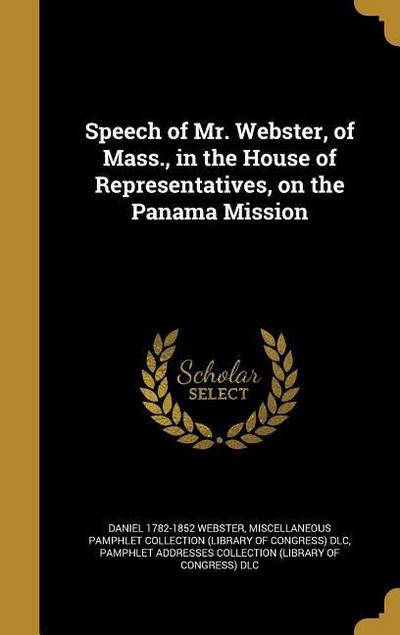 SPEECH OF MR WEBSTER OF MASS I
