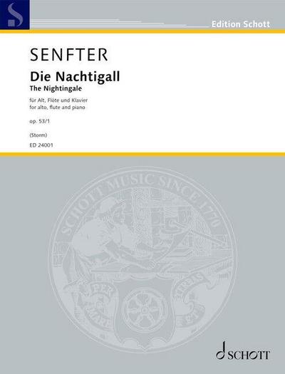 Senfter: Die Nachtigall (the Nightingale) Op. 53/1 Score and Part