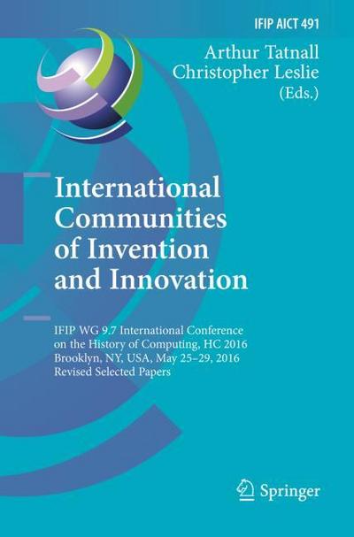 International Communities of Invention and Innovation