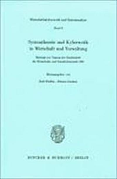 Systemtheorie und Kybernetik in Wirtschaft und Verwaltung.