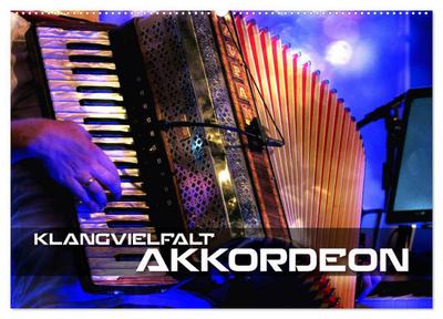 Klangvielfalt Akkordeon (Wandkalender 2024 DIN A2 quer), CALVENDO Monatskalender