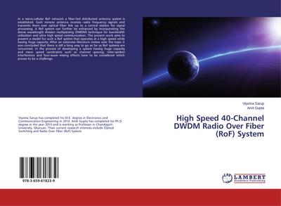 High Speed 40-Channel DWDM Radio Over Fiber (RoF) System
