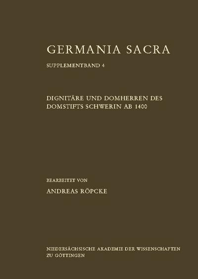 Dignitäre und Domherren des Domstifts Schwerin ab 1400
