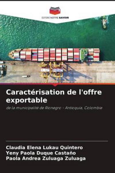Caractérisation de l’offre exportable