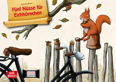 Fünf Nüsse für Eichhörnchen. Kamishibai Bildkartenset