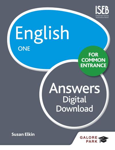 English for Common Entrance One Answers