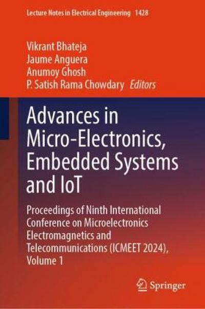 Advances in Micro-Electronics, Embedded Systems and Iot