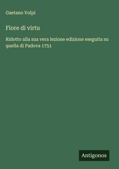 Fiore di virtu