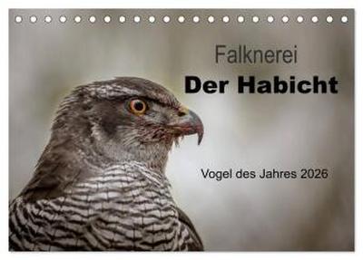 Falknerei Der Habicht (Tischkalender 2026 DIN A5 quer), CALVENDO Monatskalender