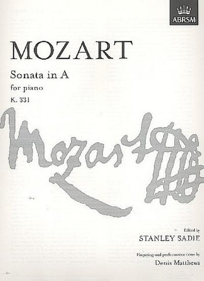 Sonata in A, K.331 - Stanley Sadie