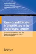 Research and Education in Urban History in the Age