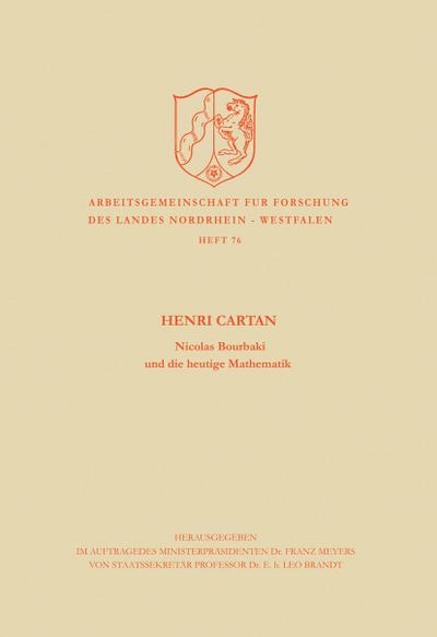 Nicolas Bourbaki und die heutige Mathematik