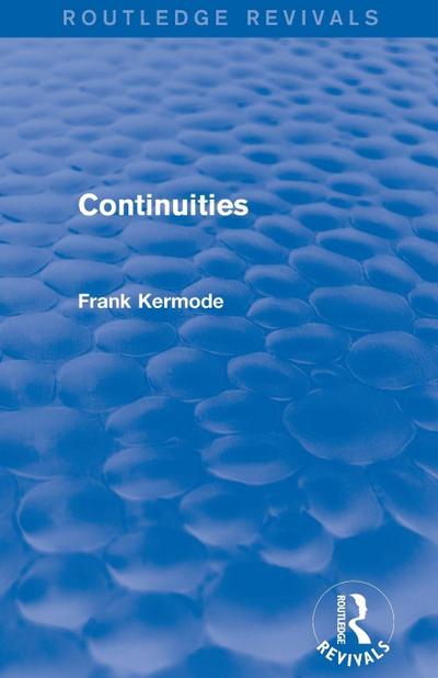 Continuities (Routledge Revivals)