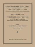 Commentationes Physicae Ad Physicam Generalem et ad Theoriam Soni Pertinentes