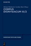 Corpus Dionysiacum III/2
