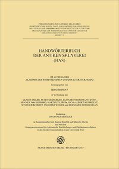 Handwörterbuch der antiken Sklaverei (HAS)