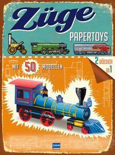 Papertoys Züge