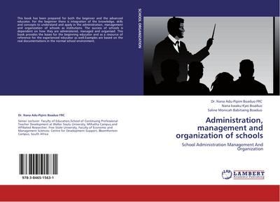 Administration, management and organization of schools