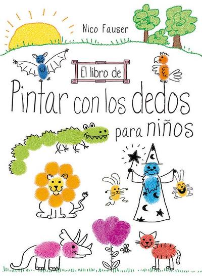 El libro de pintar con los dedos para niños
