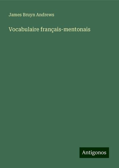 Vocabulaire français-mentonais