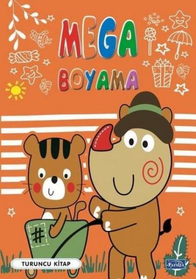Mega Boyama - Turuncu Kitap