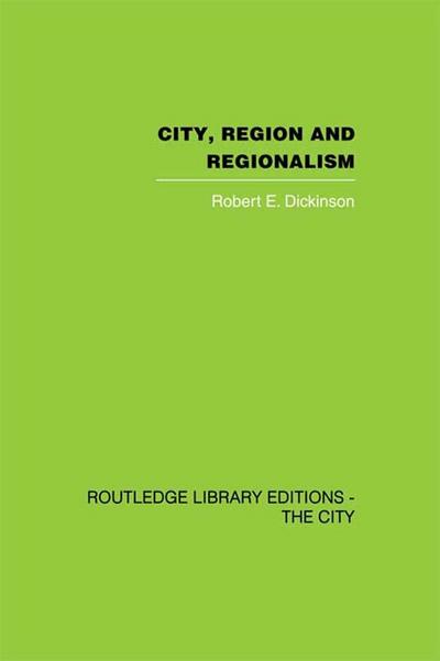 City, Region and Regionalism