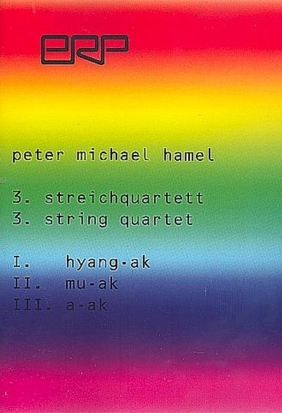 Streichquartett Nr.3 für 2 Violinen, Viola undVioloncello