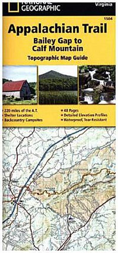 Appalachian Trail: Bailey Gap to Calf Mountain Map [Virginia]