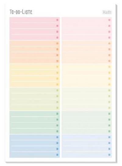 Trendstuff Block A5 To do [Rainbow]