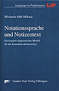Notationssprache und Notizentext