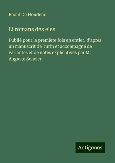 Li romans des eles
