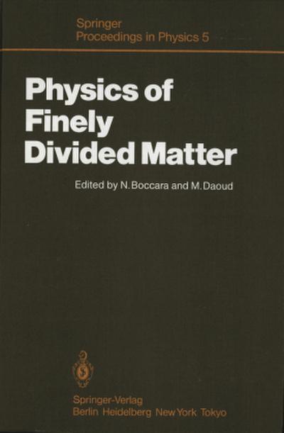 Physics of Finely Divided Matter