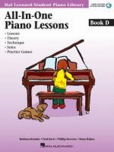 All-In-One Piano Lessons - Book D (Book/Online Audio)
