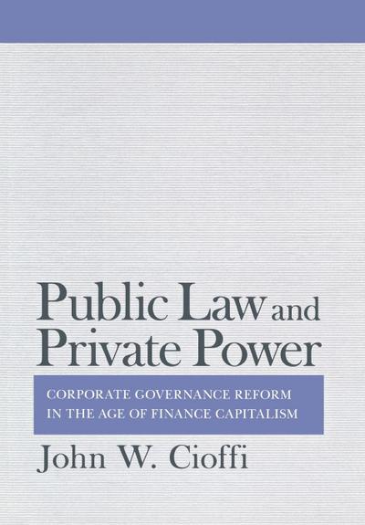 Public Law and Private Power