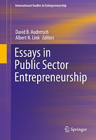 Essays in Public Sector Entrepreneurship