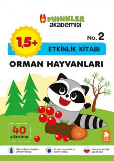 Orman Hayvanlari Etkinlik Kitabi - Minikler Akademisi - 2
