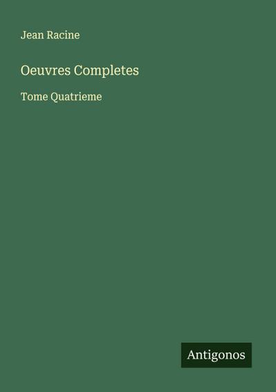 Oeuvres Completes