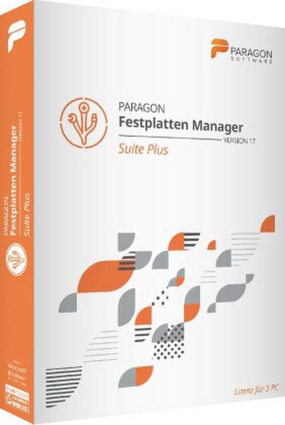 Paragon Festplatten Manager 17 Suite Plus (Code in a Box), 1 DVD-ROM