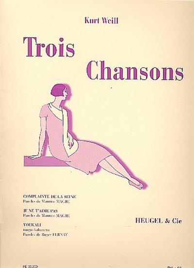 3 chansonspour chant et piano