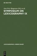 Symposium on Lexicography IX