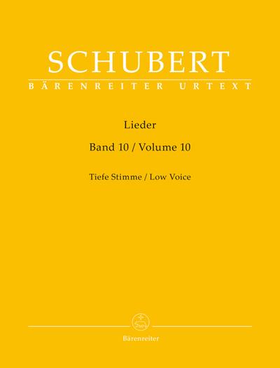 Lieder, Band 10 für tiefe Stimme
